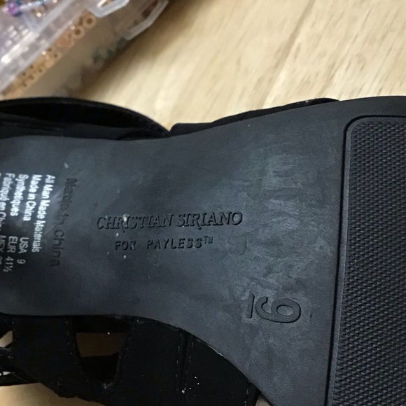 CHRISTIAN SIRIANO women’s high heel shoes sz 9 black - Picture 8 of 8